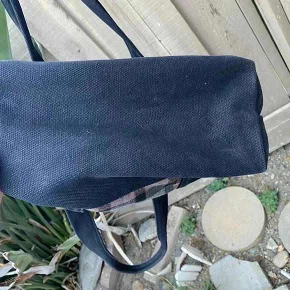 Vintage Pendleton woolen mills tote bag padded plaid pockets inside - Picture 5 of 5